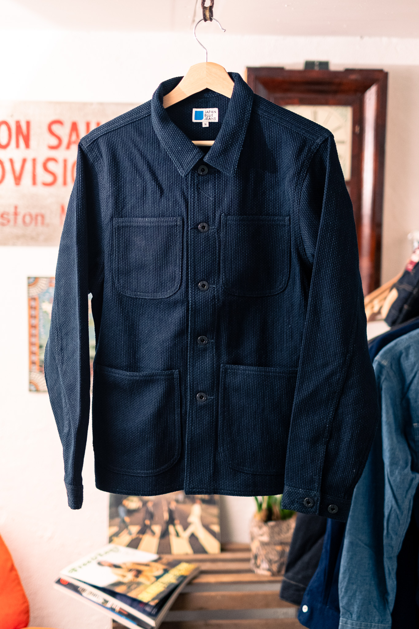 Japan Blue - Sashiko Coverall Jacket Indigo - Gteborg Manufaktur
