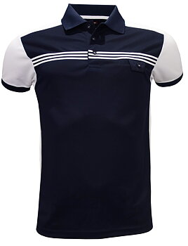Pikétröja Med Lucool funktionsmaterial, Navy