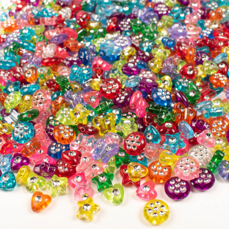 Pärlor mix diamant 750 st