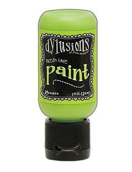 Dylusions Paints 29ml Flip Cap Bottle -Fresh Lime