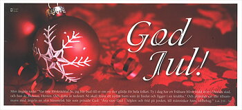 Julkort: God Jul - 21 x 10
