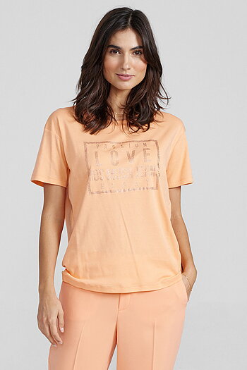 Mos Mosh - MMCiara O-SS Glam Tee  Coral Reef