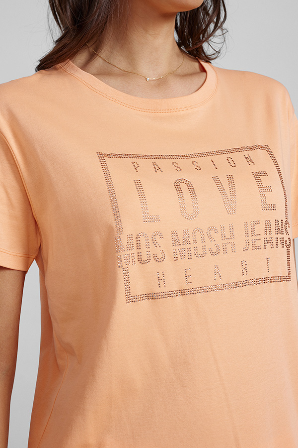 Mos Mosh - MMCiara O-SS Glam Tee  Coral Reef - 2