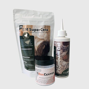 Paket med Hovcenters favorit hov-lera EM® 
