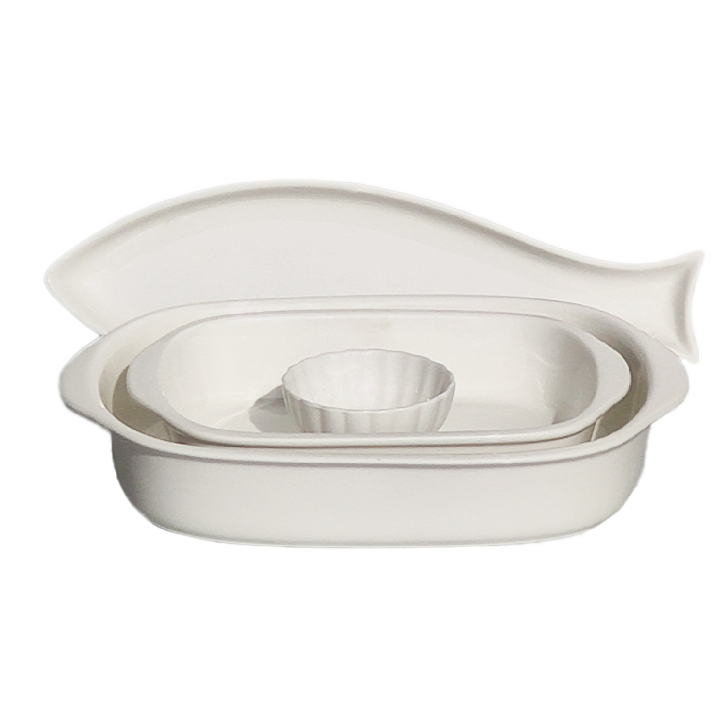 Dinnerware in Porcelain - GM33 - 15 pieces - Fish Combo - 2