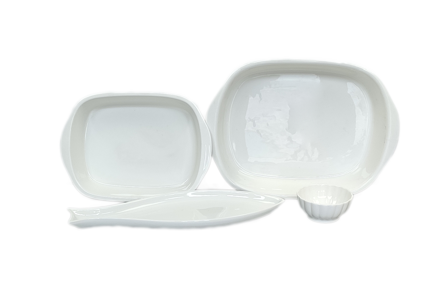 Dinnerware in Porcelain - GM33 - 15 pieces - Fish Combo - 8