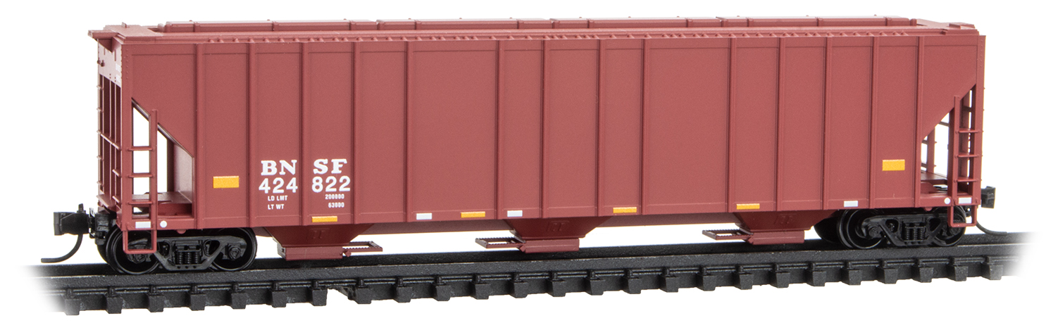 Covered 3-bay hopper, BNSF #424822