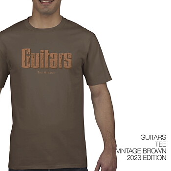 Guitars Vintage Brown Tee - size: X-Large