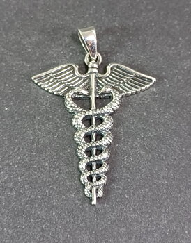 Caduceus Hänge i Silver 