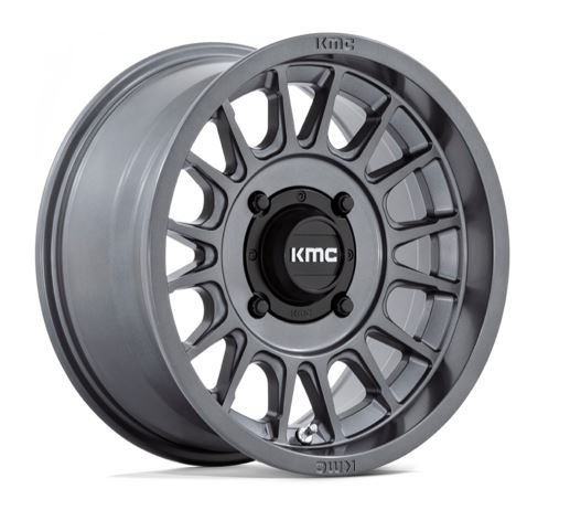 KMC IMPACT ANTHRACITE 15x7" 4/137 Offset 