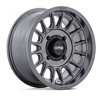 KMC IMPACT ANTHRACITE 15x7" 4/137 Offset 