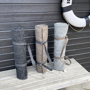 Yogamatta tovad av mjuk och värmande ull!