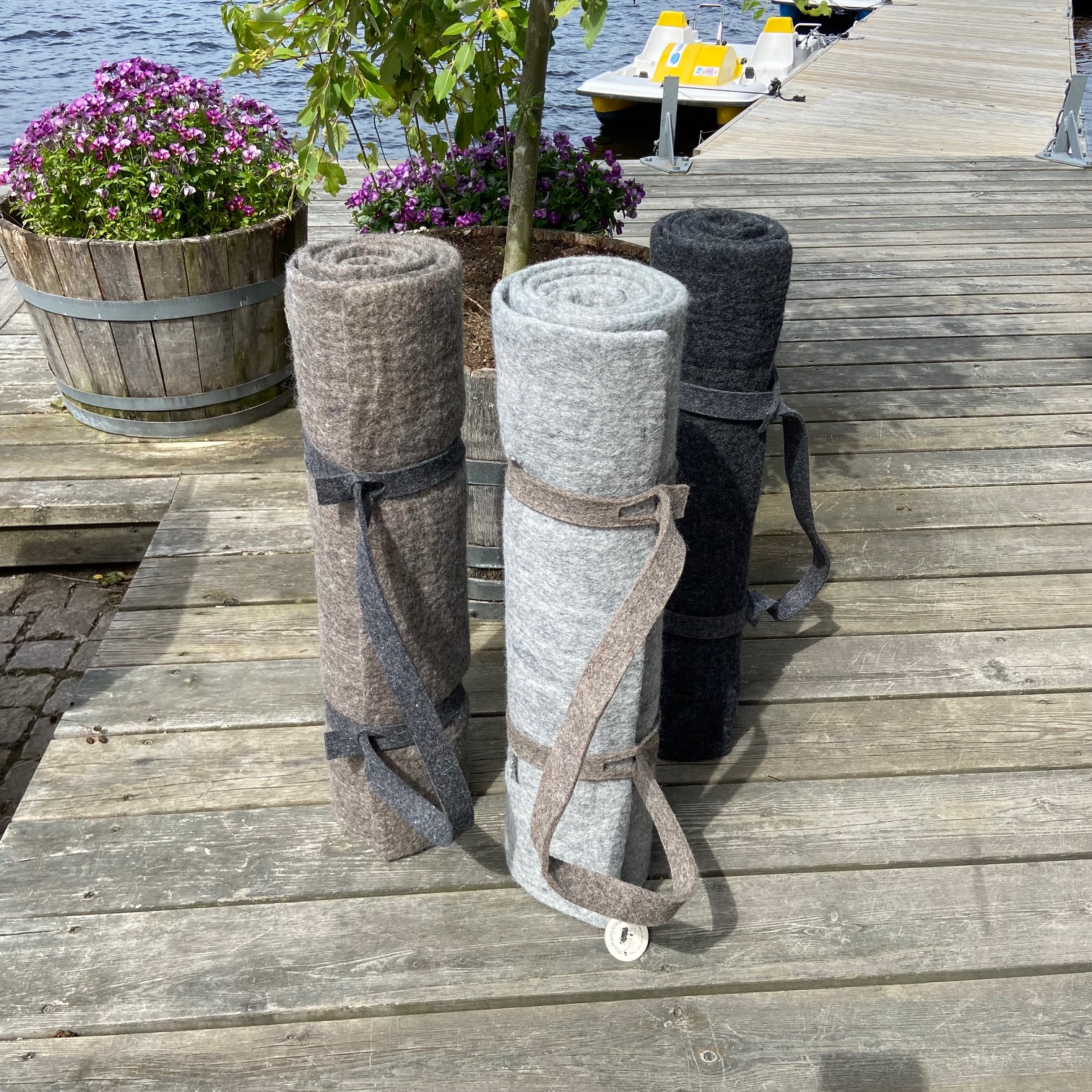 Yogamatta tovad av mjuk och värmande ull!