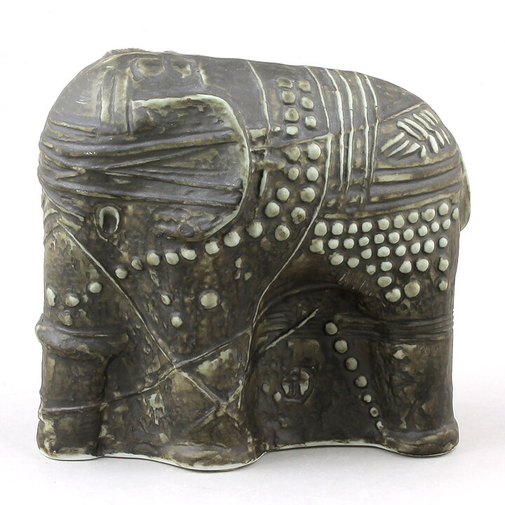 バーティル･ヴァリーン Terraシリーズ 幾何学模様のゾウ Elephant  1978年 13cm