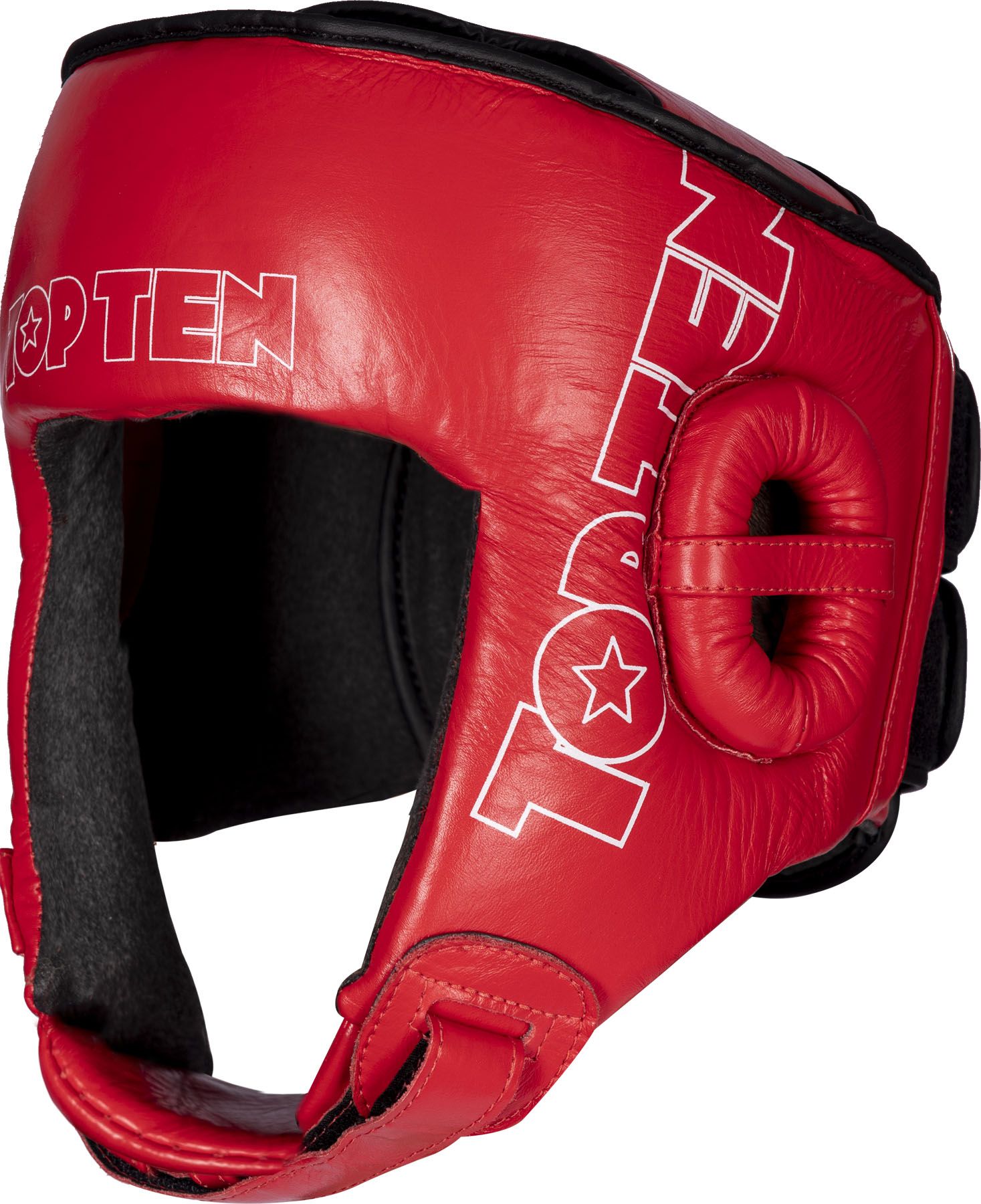 NICOPIASPORT IFMA Topten Head guard Leather, Red