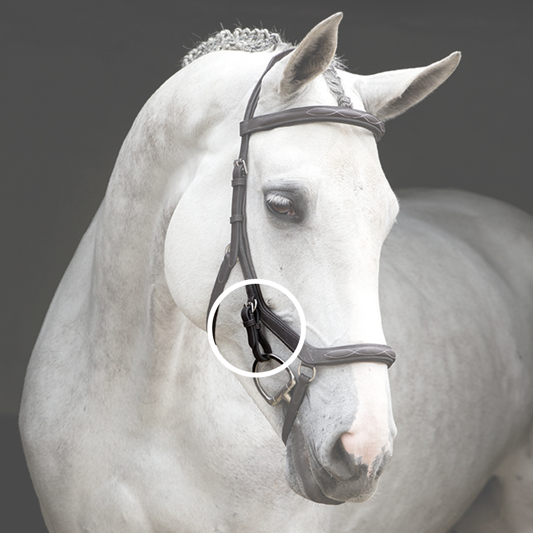 HorseWare Micklem Competition Extra Strap  - Musta/Hopea - 2