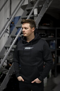 Intense Motorsport  Hoodie svart