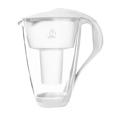 Vattenrenarkanna Dafi Glas 2 lit Vit