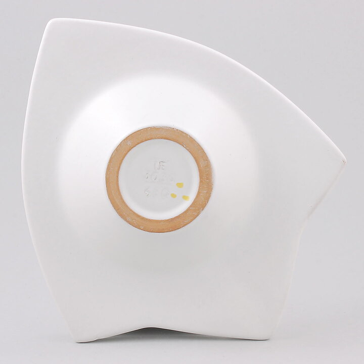 Hjördis Oldfors (Runa 1950s) White Bowl with Colorful Geometric Decor 19 cm