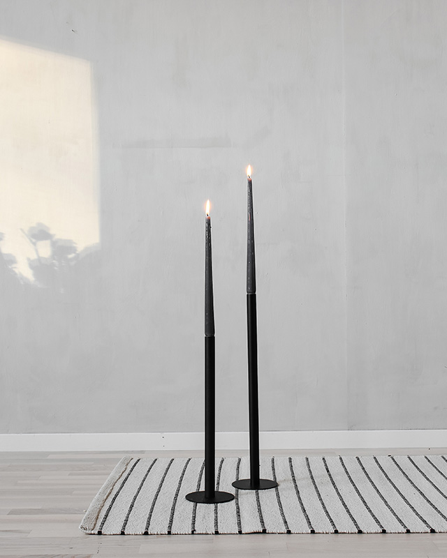 Ekeberga -  Svart Ljusstake Mellan - 3