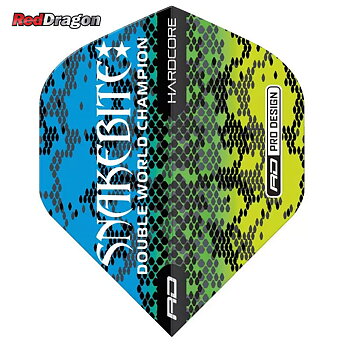 Red Dragon Peter Wright Multi Snakeskin Blåa Standard NO2