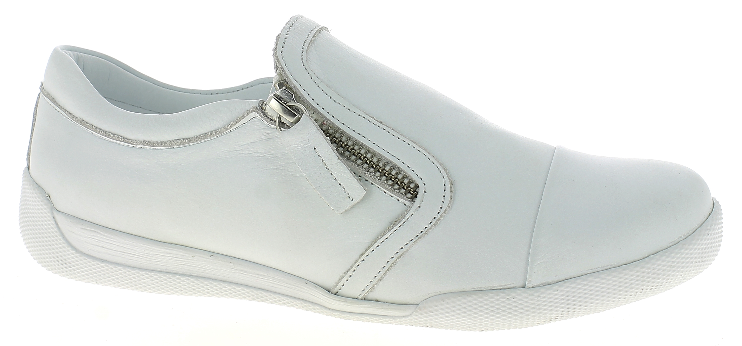 Charlotte of Sweden resår/dragkedja sneaker White