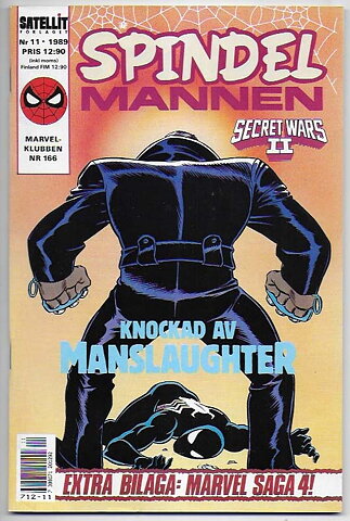 Spindelmannen 1989 Nr 11 VF/NM med Marvel Saga