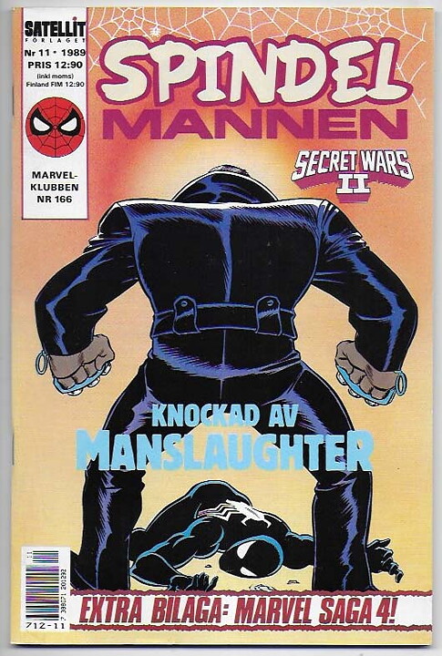 Spindelmannen 1989 Nr 11 VF/NM med Marvel Saga