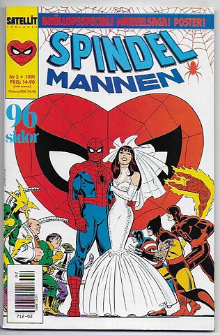 Spindelmannen 1991 Nr 2 VF+ med Bilagor
