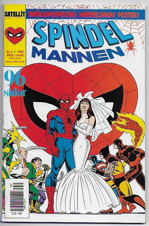 Spindelmannen 1991 Nr 2 VF+ med Bilagor
