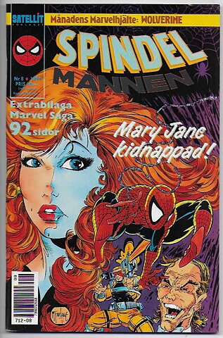 Spindelmannen 1991 Nr 8 VF/NM med Poster