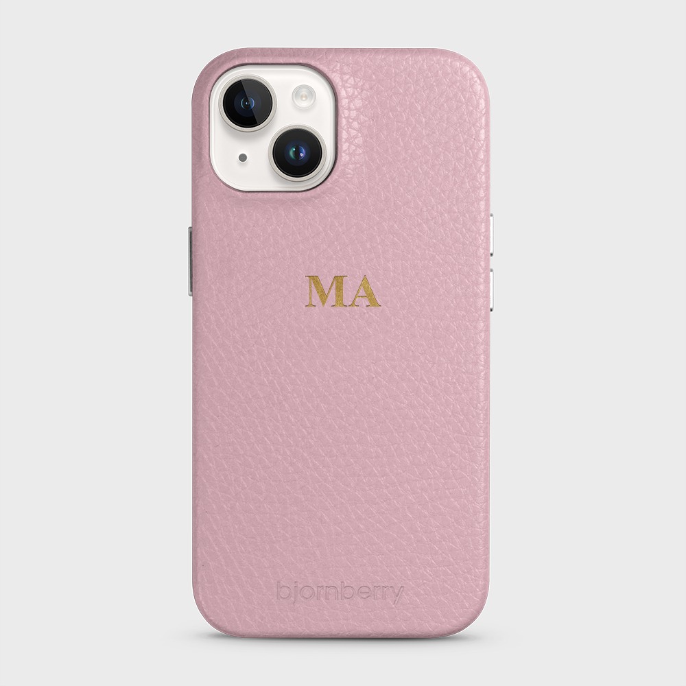 iPhone 14 Personalized Leather Case - Monogram - 4
