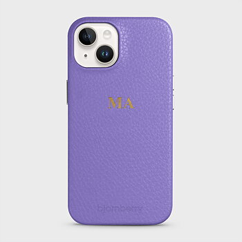 iPhone 14 Personifierat Läderskal - Monogram