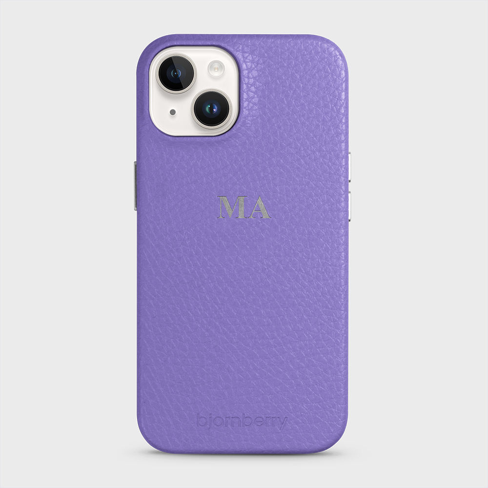 iPhone 14 Personalized Leather Case - Monogram - 2