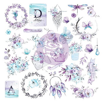 Prima - Aquarelle Dreams Cardstock Ephemera 