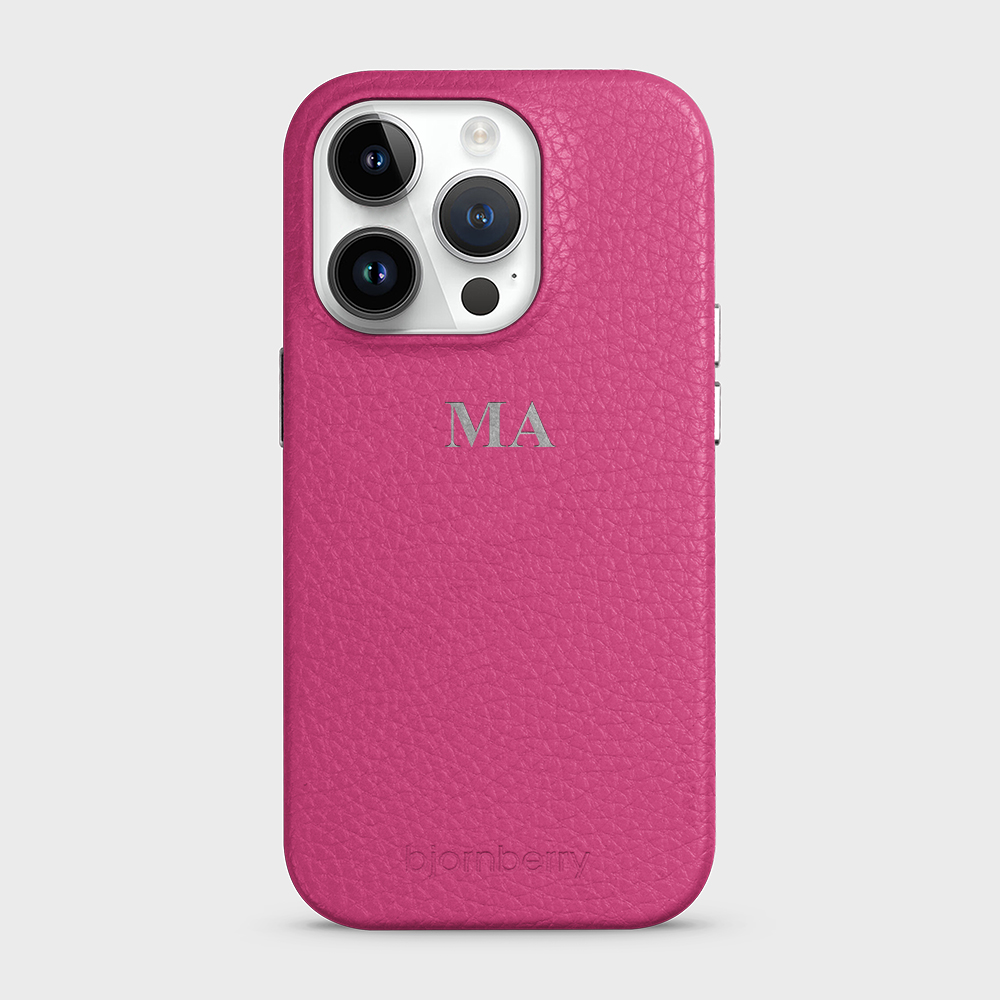 iPhone 14 Pro Personalized Leather Case - Monogram - 5