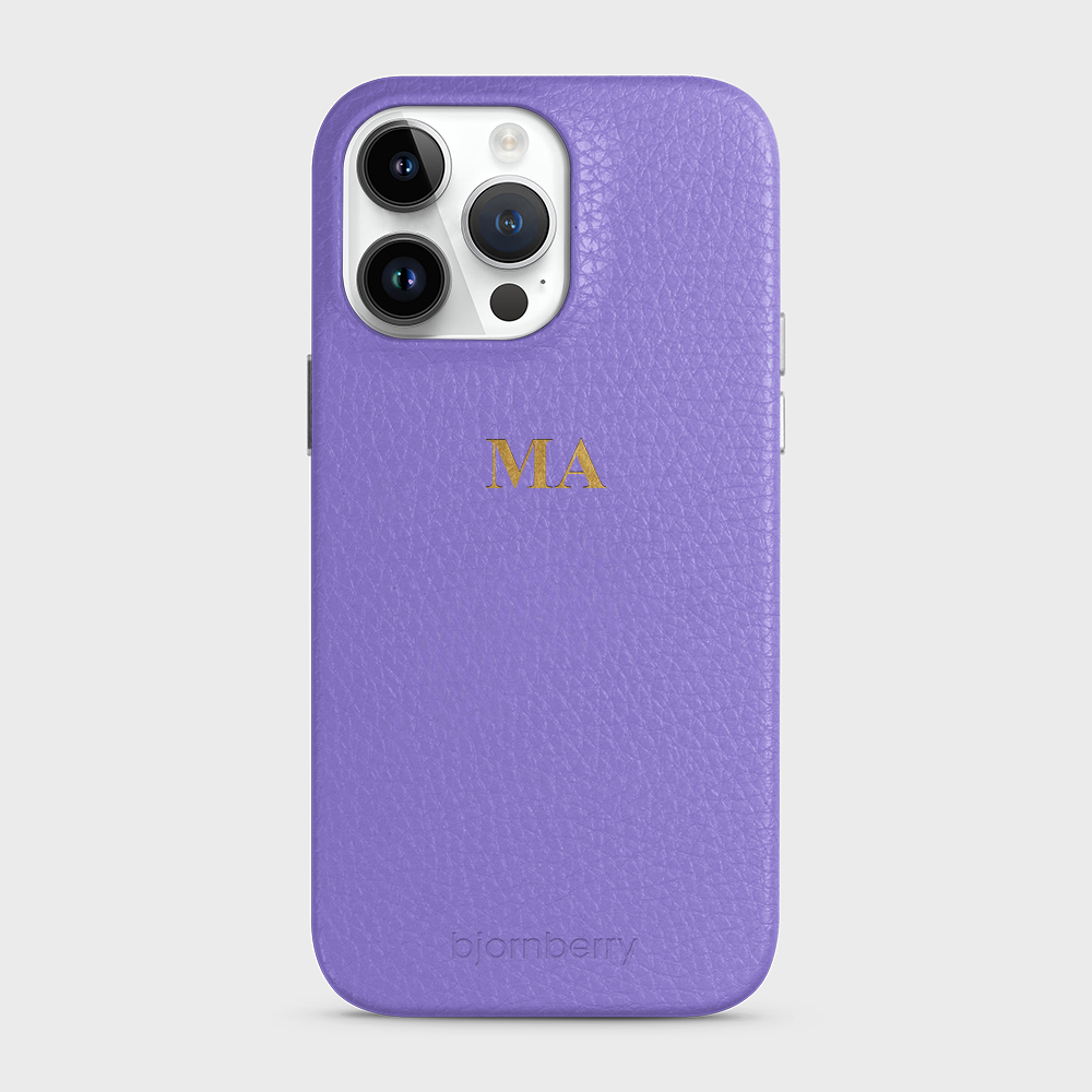 iPhone 14 Pro Max Personalized Leather Case - Monogram - 4