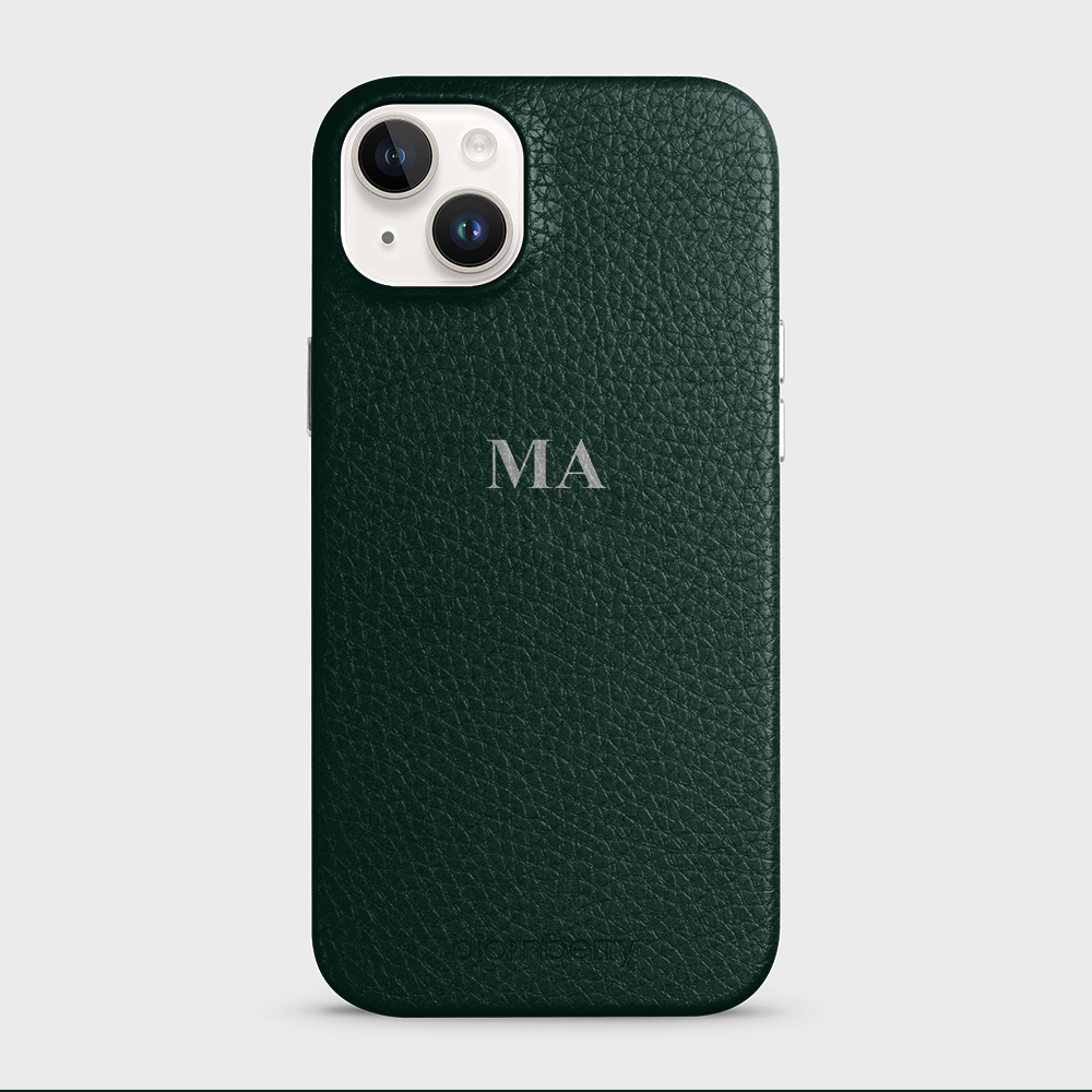iPhone 14 Plus Personalized Leather Case - Monogram - 2