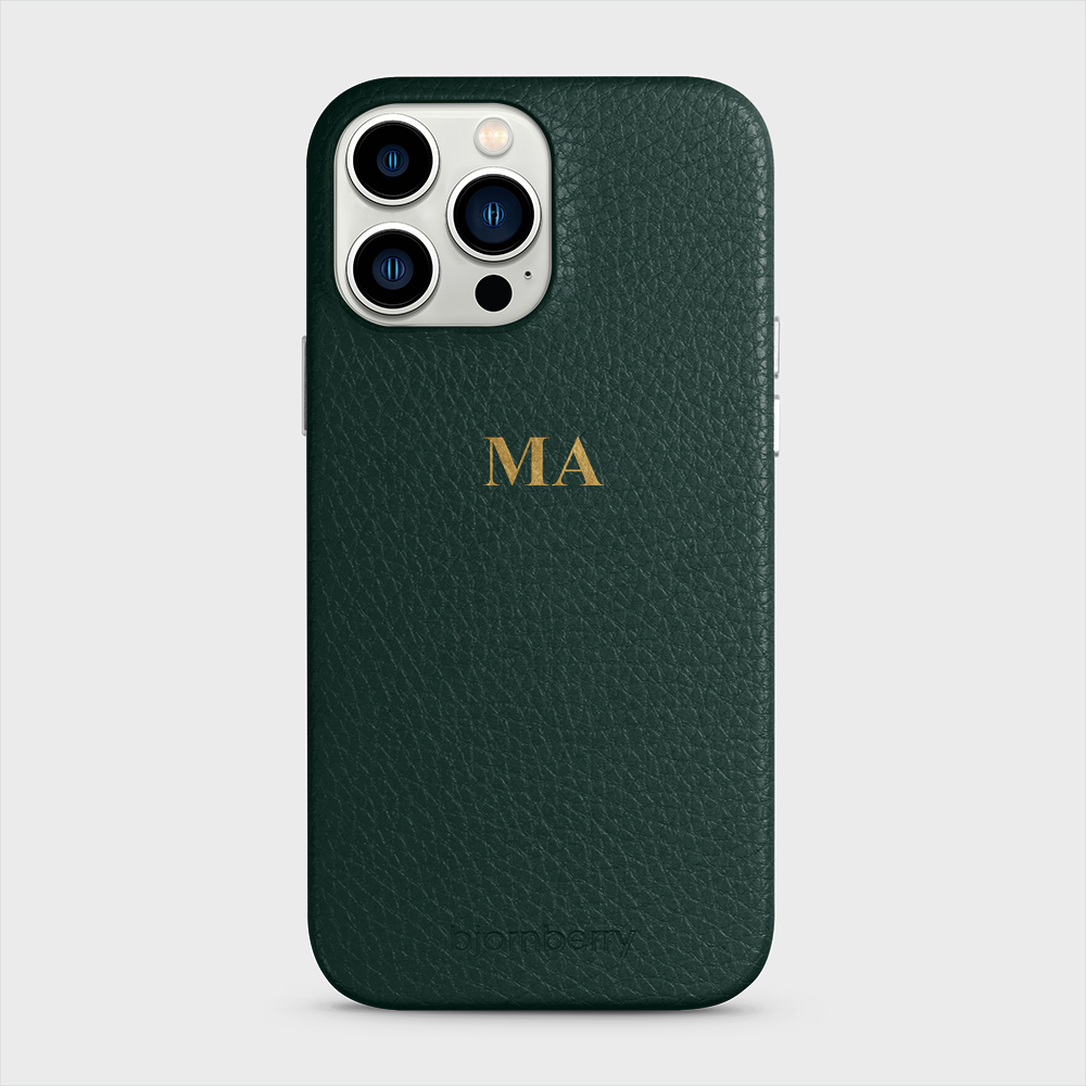iPhone 13 Pro Max Personalized Leather Case - Monogram - 4