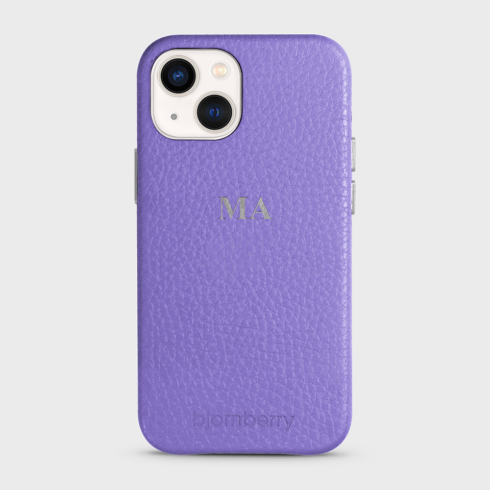 iPhone 13 Mini Personalized Leather Case - Monogram - 2