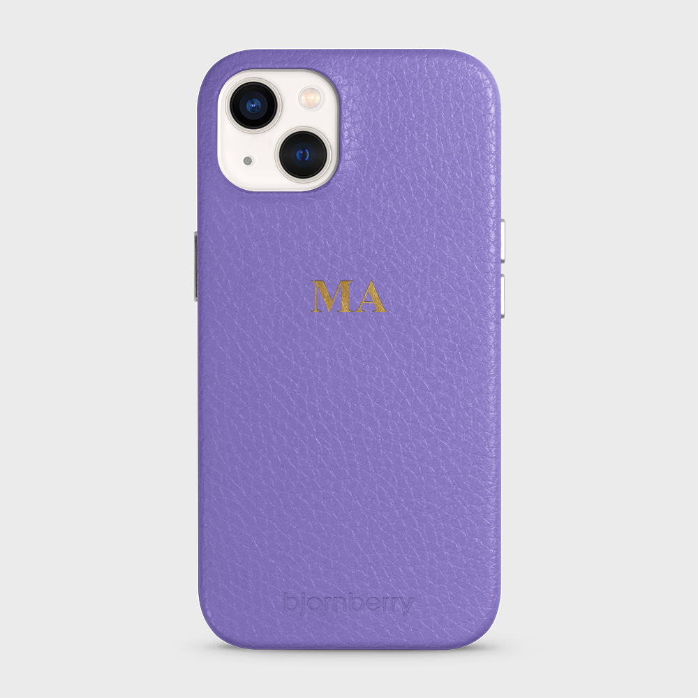iPhone 13 Personalized Leather Case - Monogram - 4