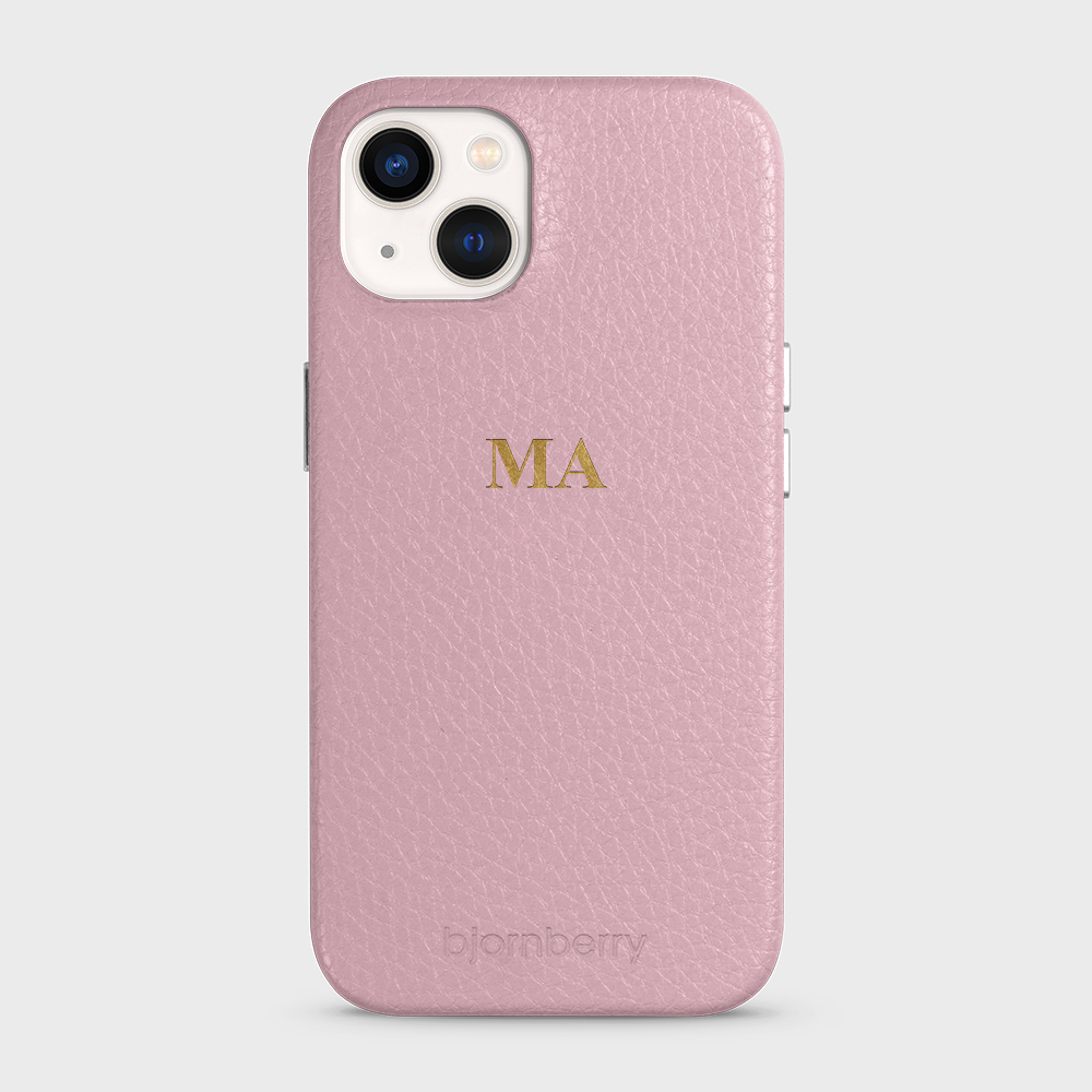 iPhone 13 Personalized Leather Case - Monogram - 2