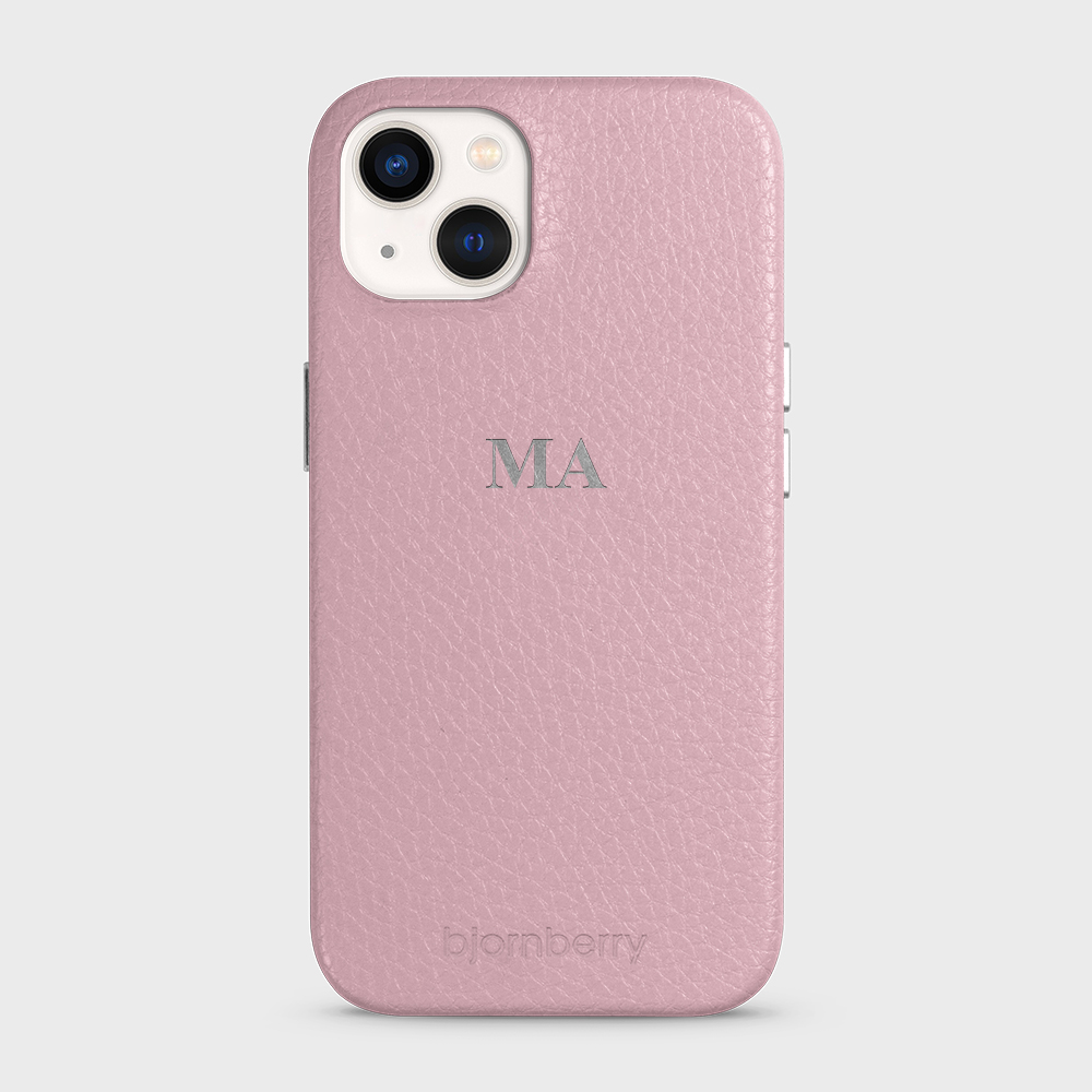iPhone 13 Personalized Leather Case - Monogram