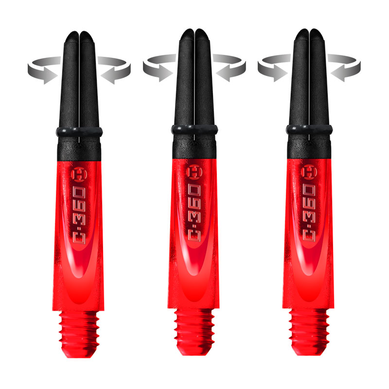 Harrows Carbon 360 Dart Shafts - Short Clear