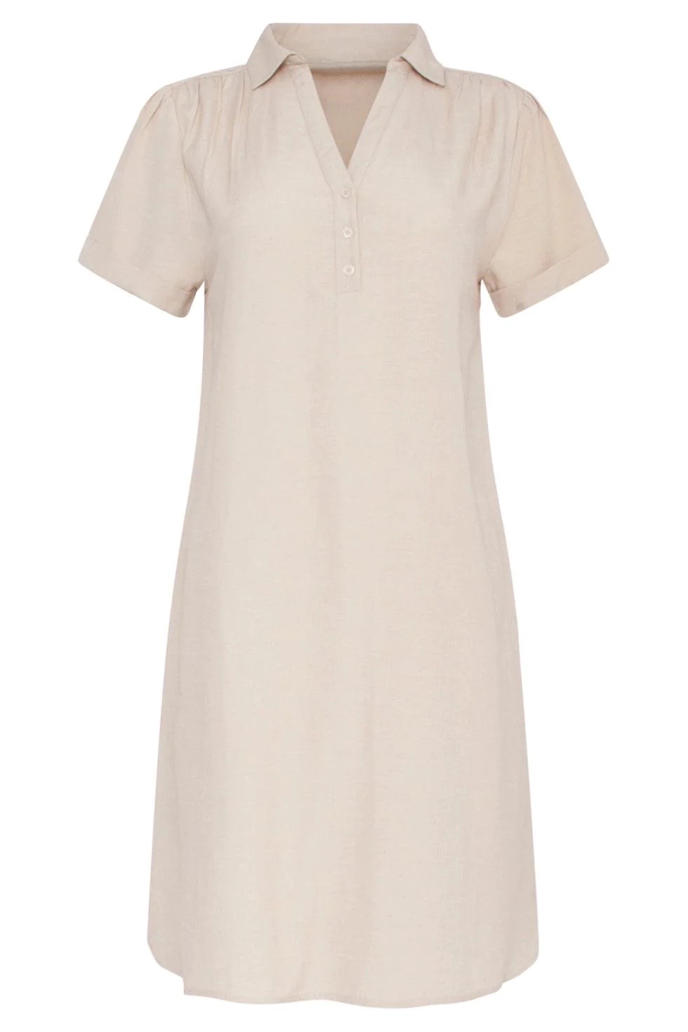 Smashed Lemon - Womens Easy Classic Short Sleeve Shirt Dress - 6