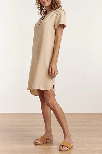 Smashed Lemon - Womens Easy Classic Short Sleeve Shirt Dress
