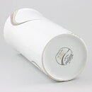 Bertil Vallien (Space 1983) White Cylinder Vase with Rainbow Decor 31 cm 