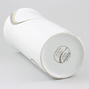 Bertil Vallien (Space 1983) White Cylinder Vase with Rainbow Decor 31 cm 
