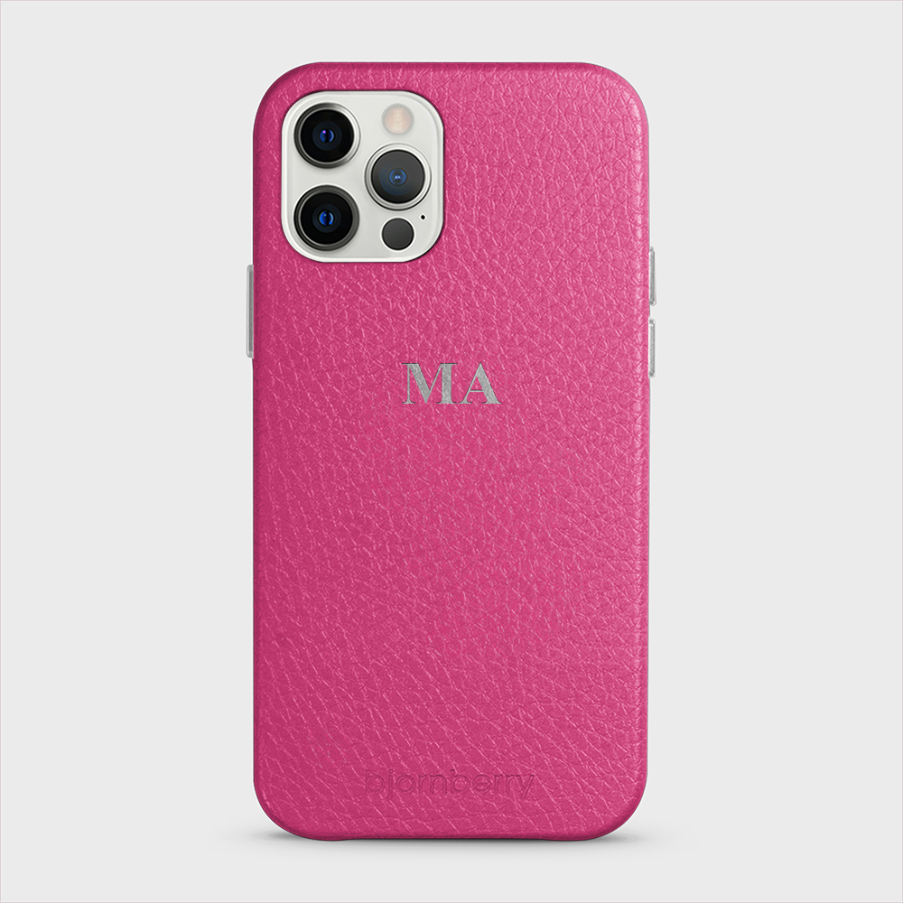 iPhone 12/12 Pro Personalized Leather Case - Monogram - 5