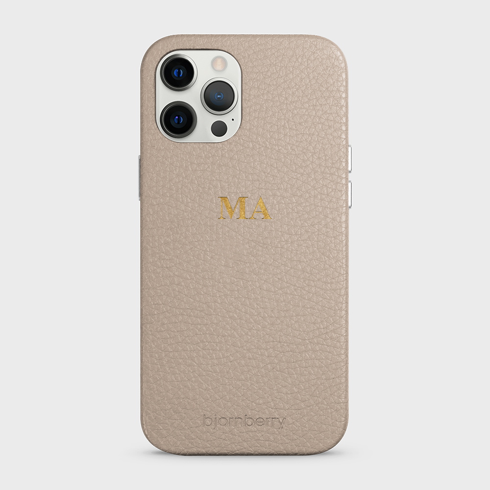 iPhone 12 Pro Max Personalized Leather Case - Monogram - 16